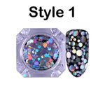 Nail Glitter - Chunky Glitter Mix - Cosmetic Tumblers, Nail Art, Resin Art, Slime, Crafts, Cosmetics  -  Party Supply - Festival Dance
