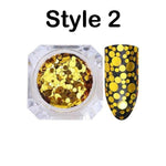 Nail Glitter - Chunky Glitter Mix - Cosmetic Tumblers, Nail Art, Resin Art, Slime, Crafts, Cosmetics  -  Party Supply - Festival Dance