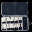 600 Pcs Coffin Nail Tips -Press on Nails- Flase Nails - French  Glue on Nails - Ballet Nail Tips - White Transparent Clear Ballerina
