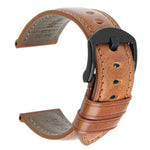 Vintage Calfskin Brown Leather Watch Strap, Leather Brown Strap, Leather Band 20mm/22mm/24mm Men's Strap