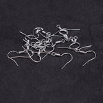 100 Pcs Ear hooks, Gold Silver Bronze Stainless Steel Stud Earrings hooks, Golden Blank Earring Hooks, DIY Fish Hook Earrings, DIY Jewelry