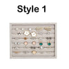 Cufflink & Ring Display Case Storage Organizer Box with Glass Window - Large Jewelry Display Case - Ring Holder - Earring Pin - Necklace