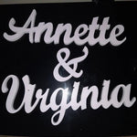 Wedding Name Sign - Custom Name Sign - Mr and Mrs Sign - Personalized Freestanding Surname Sign Sweetheart Table Decor Last Name Centerpiece