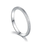 Womens Ring - Sandblasted Style - Wedding Band - Promise Ring for Her - Stacking Ring - Minimalist Ring -Silver Rose Gold - Gift