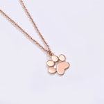 สร้อยคอรูปอุ้งเท้า - สร้อยคอทอง เงิน ทองกุหลาบ - สร้อยคออุ้งเท้าขนาดเล็ก - เครื่องประดับสำหรับคนรักแมวและสุนัข - สร้อยคอระลึกสัตว์เลี้ยง - จี้บอบบาง