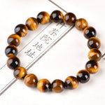 Tiger Eye Bracelet ,Tiger Eye Gemstone, Elastic Bracelet, Man, Women, Mens Beaded Bracelet, Tiger Eye Gemstone Bracelet, Surfer Jewelry
