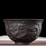 Traditional Chinese Dragon Tea Cups - Authentic, Green Tea, Fruit Tea, Ceramic, Asian Style, Matcha Tea, Mini Cup, Sake Cup Kung Fu