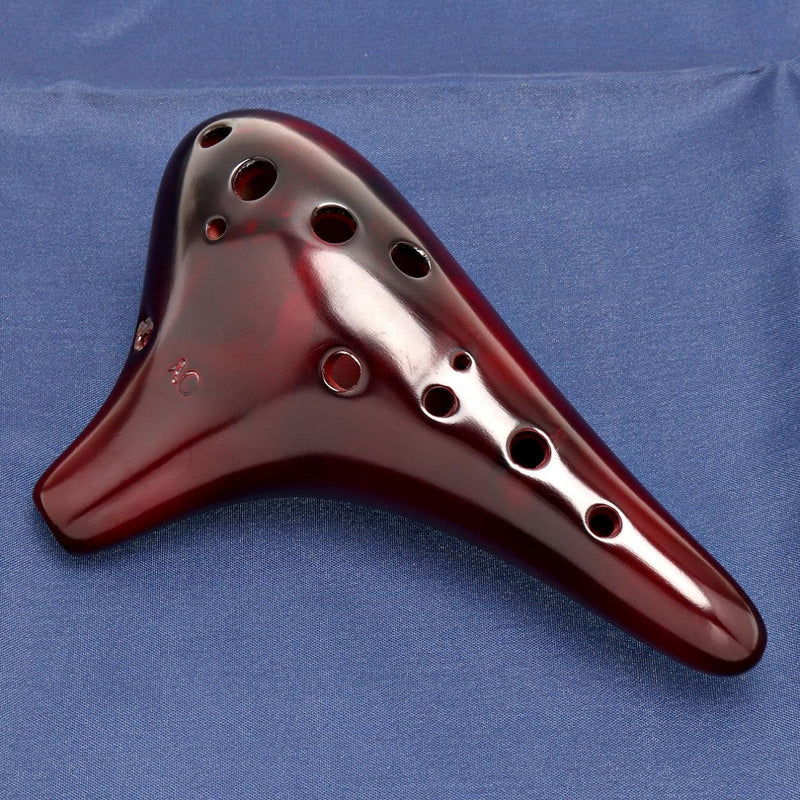 12 Hole Alto C Ocarina Flute - With Rope Bag and Music Book -  Alto Tone C Ocarina Instrument