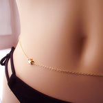 สร้อยเอว Star Belly Chain - สร้อยเอวทอง - ของขวัญเต้นรำหน้าท้อง - ของขวัญแฟนสาว - ของขวัญครบรอบ - ลูกปัดเอว - เครื่องประดับร่างกายงานเทศกาลเรียบง่าย