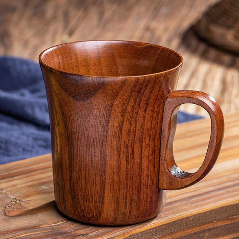แก้วกาแฟไม้ - แก้วชานม - เครื่องครัวสไตล์ฟาร์มเฮาส์สำหรับอาหารเช้า - ที่ใส่แปรงสีฟัน - ตกแต่งบ้าน - ของขวัญเป็นมิตรกับสิ่งแวดล้อม - แก้วเครื่องดื่มในครัว