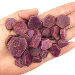 50 grams Raw Corundum Ruby Pieces, Rough Ruby, Uncut Ruby Crystal, July Birthstone, Healing Crystal Stone, Bulk Raw Gemstone, Heart Chakra