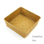 Rattan Storage Box - Storage Tray - Woven basket -  Wicker Storage - Handmade Organizer Basket - Cosmetics Desk Organizer - Home Decor