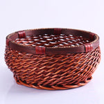 Wicker Storage Basket - Storage Tray - Woven Box - Handmade Organizer Basket - Rattan Storage - Cosmetics Desk Organizer - Home Decor