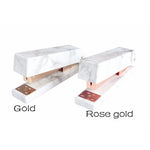 Marble Stapler, Marble Desk Accessories, Marble Office Supplies, Gold Rose Gold Marble Stationery