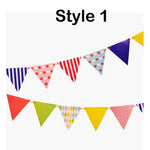 Garland Flag Bunting Ombre Rainbow Color Banner, Solid Pennants, Wedding Photo Prop, Baby Nursery Decor, Birthday Party, Bridal Hanging