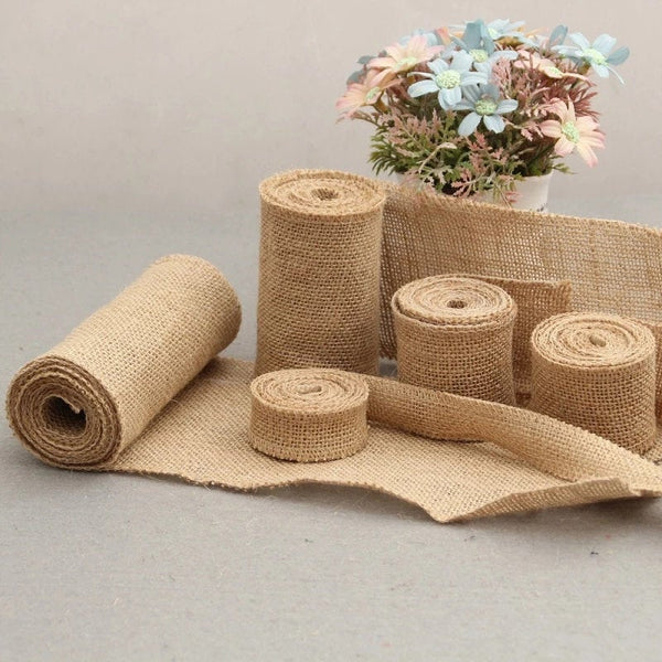 Jute Burlap Table Runner for Wedding Parties Special Occasions - Natural Rustic Chic Burlap Table Runner - Wedding Decor - Outdoor Barn