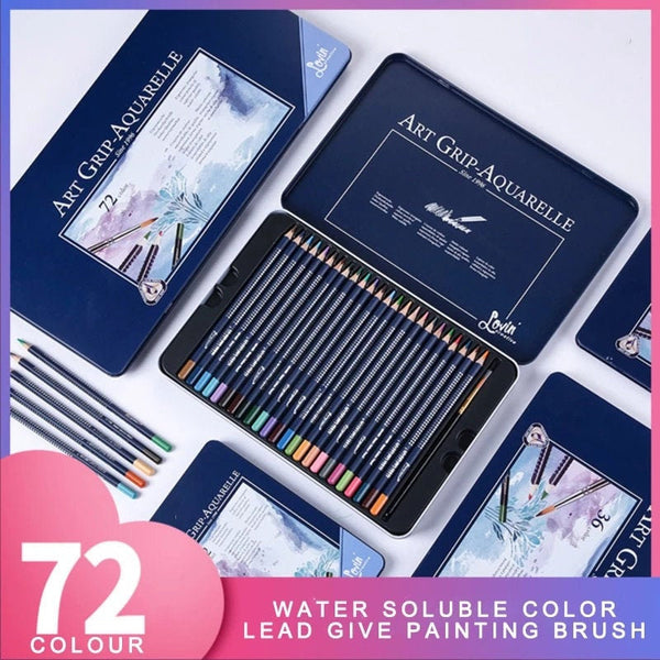 Coloring Pencils Set - Professional Water Color Pencils - Colored Pencils Set - 12-72 Pieces - Art Drawing Supplies - Coloured Pencils