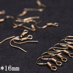 100 Pcs Ear hooks, Gold Silver Bronze Stainless Steel Stud Earrings hooks, Golden Blank Earring Hooks, DIY Fish Hook Earrings, DIY Jewelry