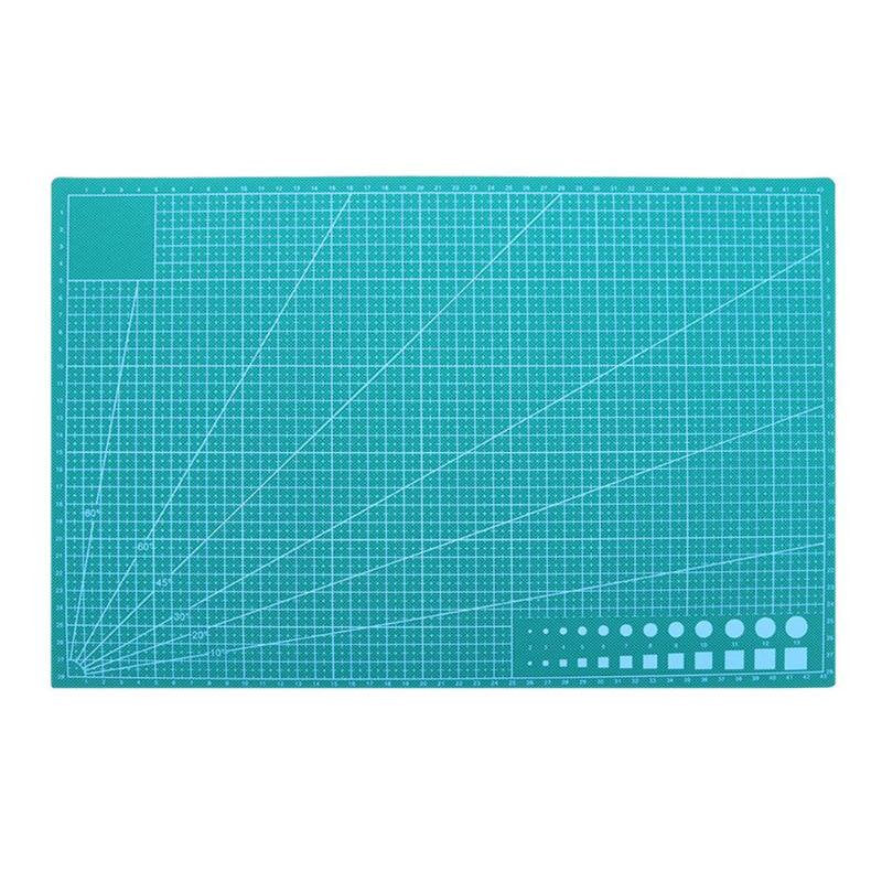 A3 A4 A5 Green Cutting Mat | Self-Healing Mat | Leather Tool | Leatherworking Mat | With Marking Guides | Non-Slip