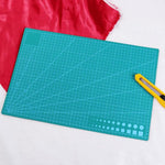 A3 A4 A5 Green Cutting Mat | Self-Healing Mat | Leather Tool | Leatherworking Mat | With Marking Guides | Non-Slip