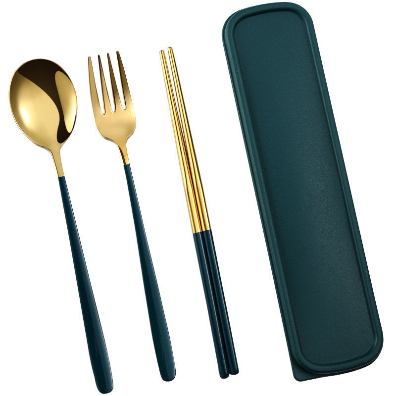 Travel Utensil Set, Portable Traveling, Fork, Spoon, Chopsticks