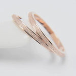 Womens Ring - Sandblasted Style - Wedding Band - Promise Ring for Her - Stacking Ring - Minimalist Ring -Silver Rose Gold - Gift