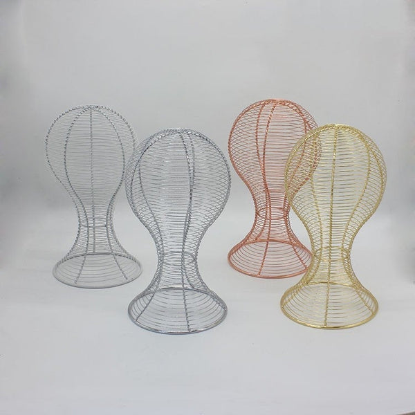 Metal Hat Stand - Wig Stand - Hat Display - Wig Head Stand - For Boutique Shop Storefront - Clothing Shop - Mannequin Head - Featureless Adult