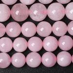 Natural Rose Quartz Round Bead,  Beautiful Natural Pink Color Gemstone Bead, Faceted 4mm 6mm 8mm 10mm 12mm , Loose Beads 15 Inch Strand