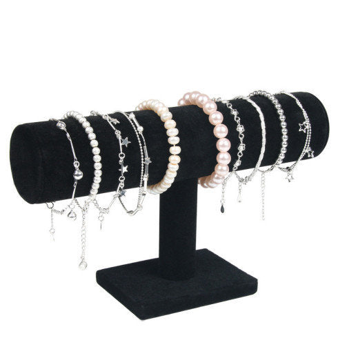 Bracelet Display Stand, Watch Stand, T-stand,  T-bar Jewelry Display, Trade Show Display, Craft Show Display, Velvet Linen, Jewelry Holder
