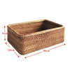 Rattan Storage Box - Wicker Storage Tray - Woven basket - Handmade Organizer Basket - Cosmetics Desk Organizer - Home Decor