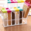 6 Pcs Spice Jar Set | Food Storage | KitchenSeasoning | Organization | Salt Condiment | Sugar Salt Rack | Seasoning Organizer Container