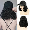 Hat Wig | Hat With Curly Hair Attached | Chemo Hat with Hair | Alopecia hair | Hair Loss Hat For Cancer Paitients | Short Hair Wig