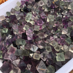 Raw Fluorite Octahedrons - Rough Crystals for Decor or Crystal Grids - Green fluorite - Blue fluorite