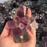 Raw Fluorite Octahedrons - Rough Crystals for Decor or Crystal Grids - Green fluorite - Blue fluorite