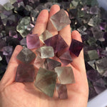 Raw Fluorite Octahedrons - Rough Crystals for Decor or Crystal Grids - Green fluorite - Blue fluorite