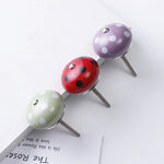 Round Ceramic Knobs Dotted Multicolor Multidesign Ceramic Door Knobs Kitchen Cabinet Drawer Pulls Hardware Knobs Cabinet Knobs Drawer Knobs