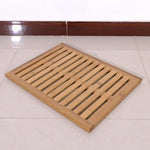 Shower Mat - Non-Sliding Sauna, Spa, Bath Mat - Wood Bath Mat - Indoor or Outdoor - Doormat - Bathroom Toilet Decor - Nordic Style Wooden