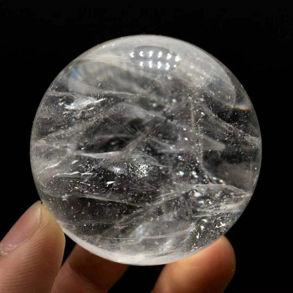 Clear Quartz Sphere - Crystal Ball - Chakra Crystal - Natural Crystal - Meditation Quartz Crystal Ball - Reiki Chakra Energy Spiritual