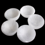 Selenite Crystal Bowl, Crystal Cleansing Bowl, Selenite Charging Bowl,  Crystal Bowl, Polished Selenite, Selenite Round Bowl, Healing Stones