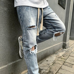 Shoelace Belt - Rope Belt - Unisex - For Men Women - Adjustable - Knotted Waist Rope - Knot-Tie Belt - Gangster Punk Belt