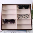 Sunglasses Display Case - Wooden Compartments - Glasses Display Tray - Sunglasses Storage Case - Eyeglasses Storage  - Eyewear Display