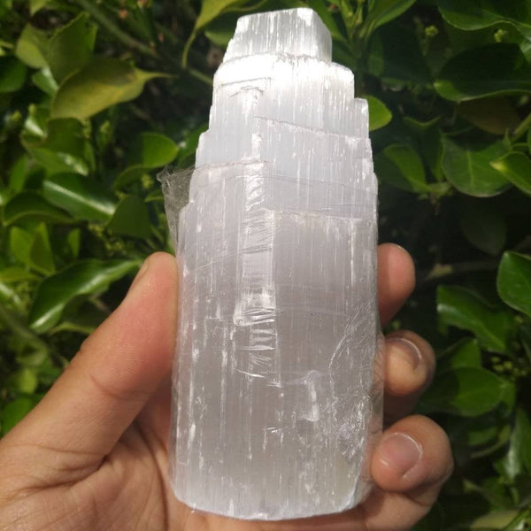Selenite Tower - Selenite Mountain Pillar - Display Crystals - Gemstone Gifts - Selenite Gemstone Meditation Crystal - Raw Gypsum Cleansing