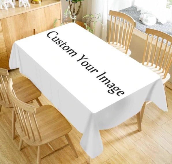 Custom Tablecloth - Personalized Table linens -  Dining Linen Tablecloth - Table Runner - Logo Printing - Housewarming Gift