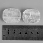 7 Pcs Clear Quartz Tumbled Stone - Palm Stone - Altar Crystal Grid