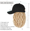Hat Wig | Hat With Curly Hair Attached | Chemo Hat with Hair | Alopecia hair | Hair Loss Hat For Cancer Paitients | Short Hair Wig