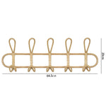 Rattan Hanging Wall Hooks Shelf - Coat Rack Bathroom Towel Hanger Bedroom - Boho Hat Kids Clothes Entryway  Organizer - Kids Room Home Decor