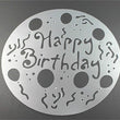 Cake Stencil Template -  Reusable Stencil for Cakes Airbrushing - Fondant Mold Cake Decorating Tools - Baking Supplies - Happy Birthday
