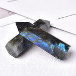 Rainbow Labradorite Tower, Natural Labradorite Wand Obelisk, Crystal Quartz Point, Healing Crystal, Reiki Chakra Decor, Crystal Generator