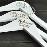 Personalized Bride Hanger - Bridesmaid Hangers - Wedding Dress Hanger - Bridal Dress Hanger - Wooden Engraved Hanger - Groom Groomsmen Gift