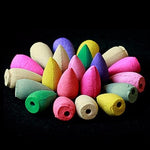 กรวยธูป - 500 กรัม - ประมาณ 250 ชิ้น - ไม้จันทน์ แอมเบอร์กริส โอสมันทัส ชาเขียว กุหลาบ ลิลลี่ มหาสมุทร มะนาว มะลิ ลาเวนเดอร์